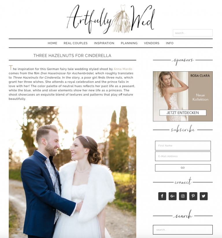 Feature – Artfullywed Hochzeitsblog