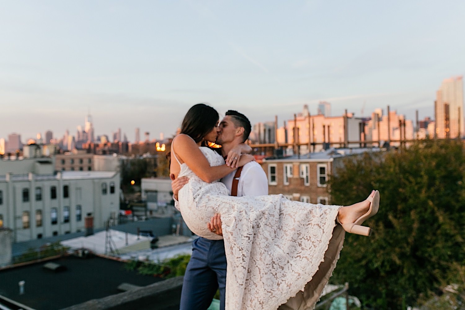 NYC Fotografin After Wedding Shooting bei Sonnenuntergang