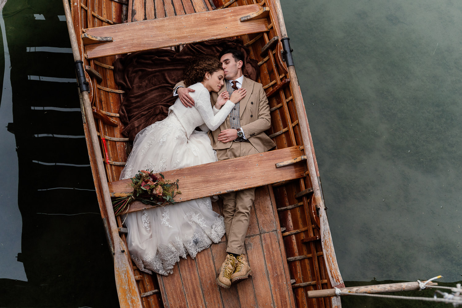 Hochzeitsfotos am Pragser Wildsee