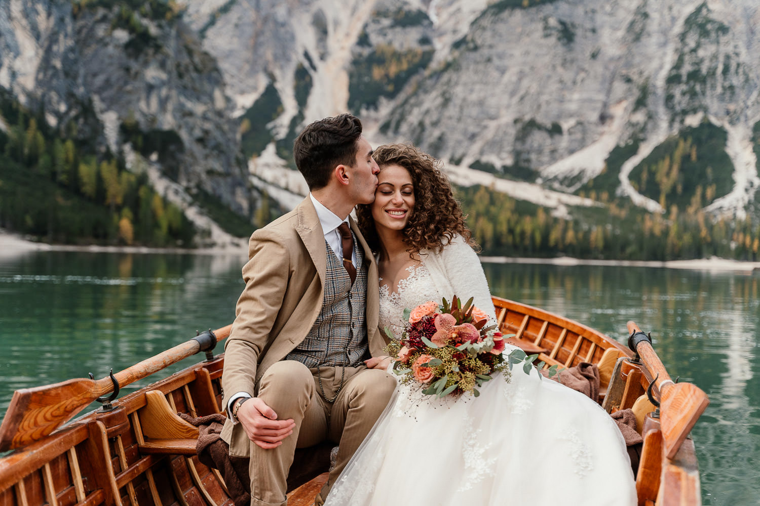 Hochzeitsfotos am Pragser Wildsee