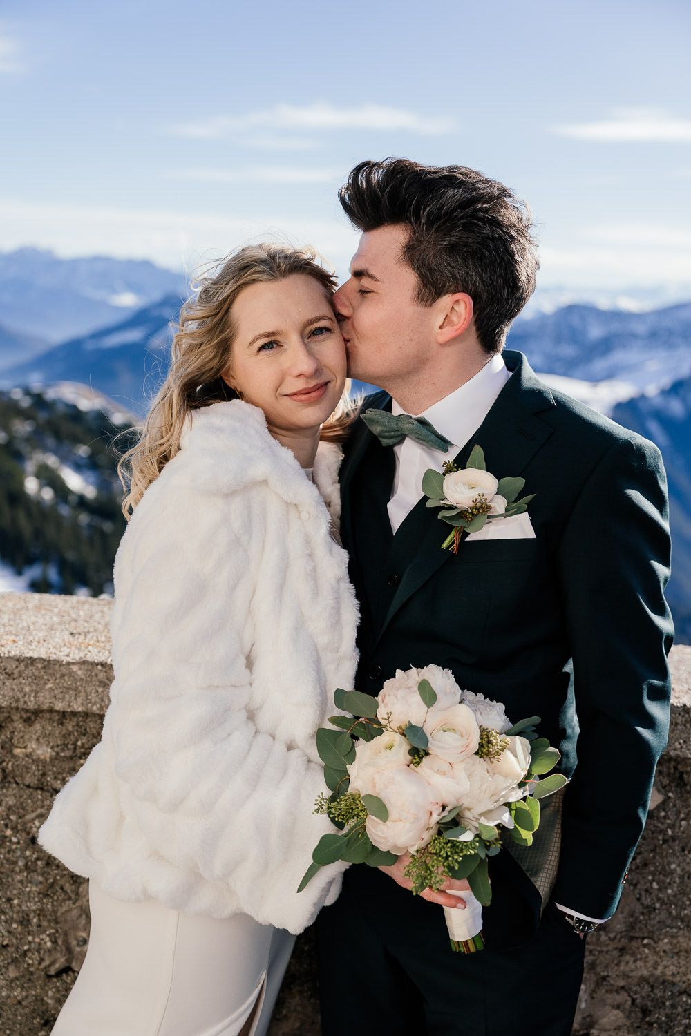 Hochzeit auf dem Wendelstein im Winter