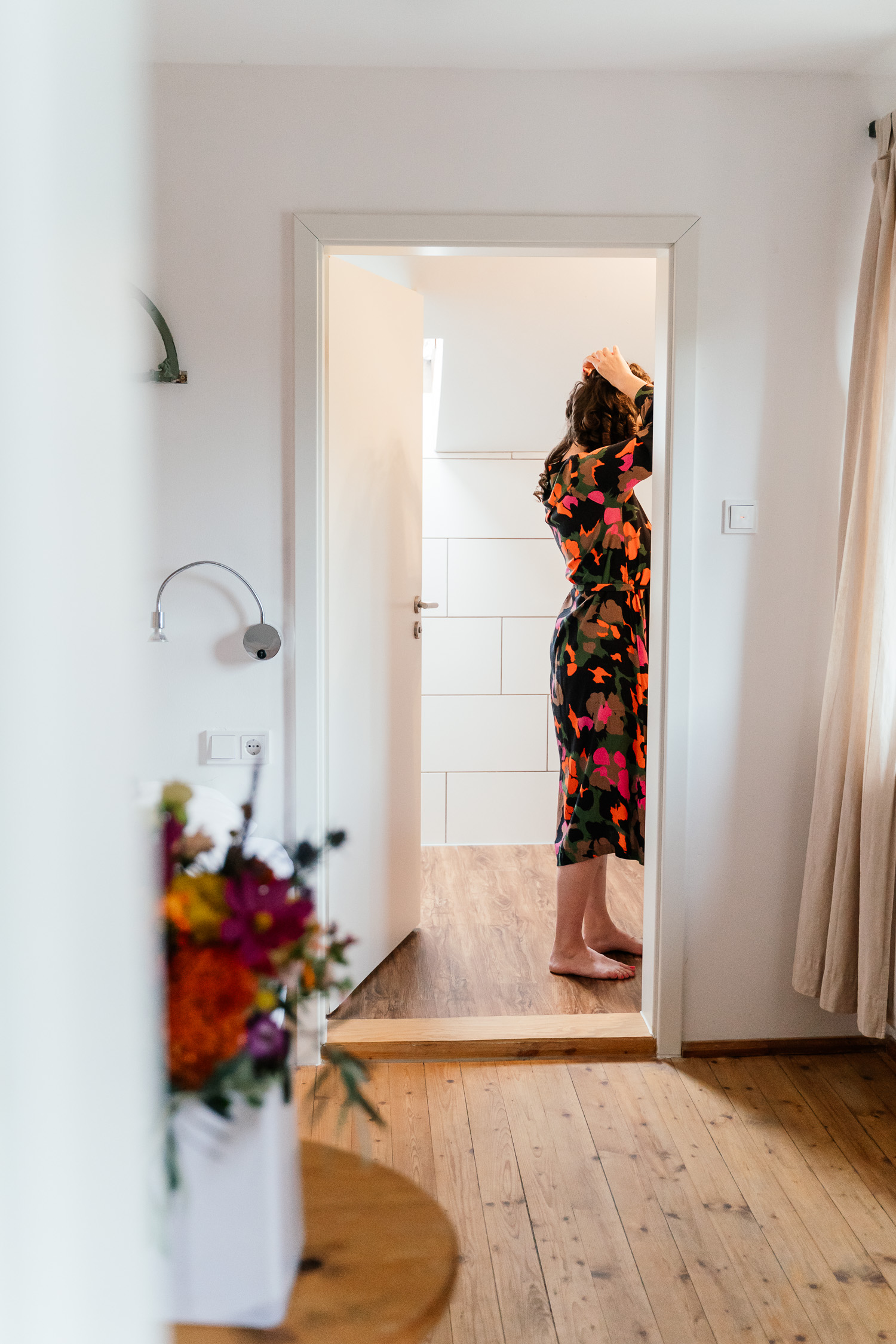 Getting Ready bei der Hochzeit in Bad Heilbrunn