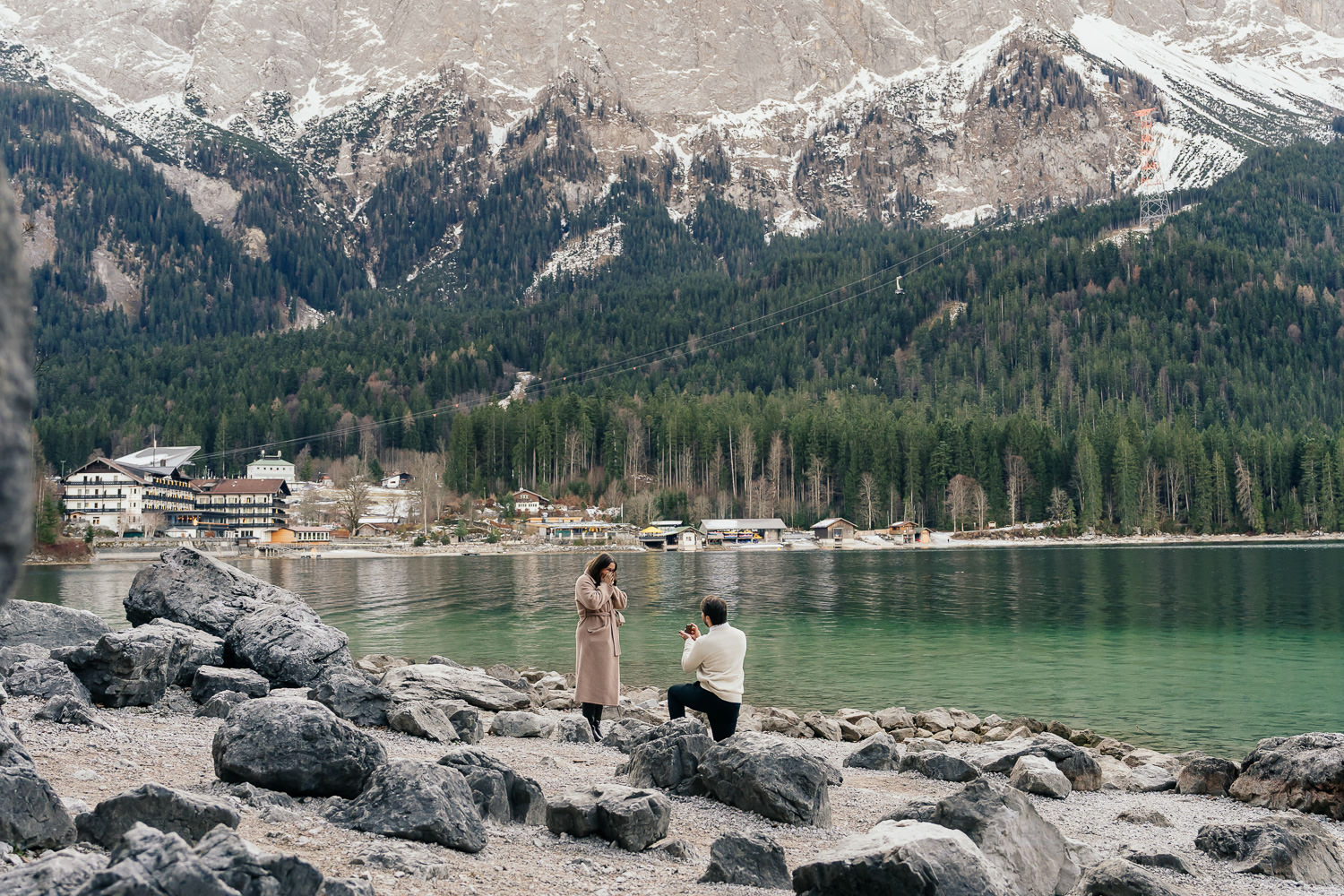 Hochzeitsantrag am Eibsee